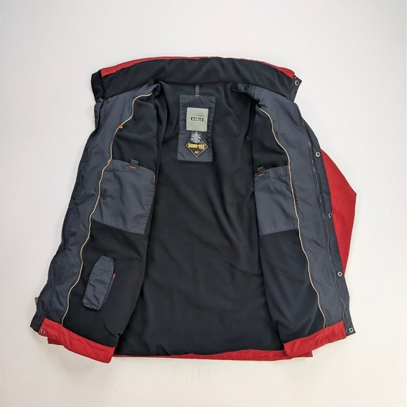 Aigle Gore-Tex Waterproof Jacket Men's XL Red Hooded Shell - Picture 3 of 15